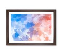 Big Box Art Taking Chances in Abstract Framed Wall Art Picture Print Ready to Hang, Walnut A2 (62 x 45 cm)