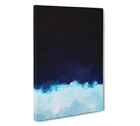 Big Box Art The Beauty of Earth in Abstract Canvas Wall Art Framed Picture Print, 30 x 20 Inch (76 x 50 cm), Black, Blue, Blue, Blue
