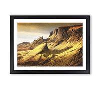 Big Box Art The Beauty of The Isle of Skye in Scotland Framed Wall Art Picture Print Ready to Hang, Black A2 (62 x 45 cm)
