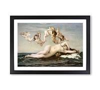 Big Box Art The Birth of Venus Vol.1 by Alexandre Cabanel Framed Wall Art Picture Print Ready to Hang, Black A2 (62 x 45 cm)
