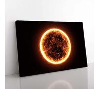 Big Box Art The Burning Sun Canvas Wall Art Print Ready to Hang Picture, 76 x 50 cm (30 x 20 Inch), Black, Plum, Brown