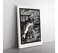 Big Box Art The Cat by Edouard Manet Canvas Wall Art Print Ready to Hang Picture, 76 x 50 cm (30 x 20 Inch), White, Black, Black