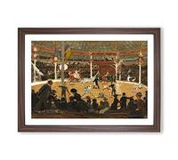 Big Box Art The Circus by Suzanne Valadon Framed Wall Art Picture Print Ready to Hang, Walnut A2 (62 x 45 cm)