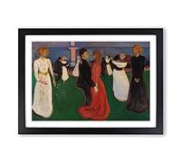 Big Box Art The Dance of Life by Edvard Munch Framed Wall Art Picture Print Ready to Hang, Black A2 (62 x 45 cm)