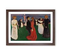 Big Box Art The Dance of Life by Edvard Munch Framed Wall Art Picture Print Ready to Hang, Walnut A2 (62 x 45 cm)