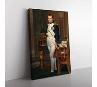 Big Box Art The Emperor Napoleon by Jacques Louis-David Canvas Wall Art Print Ready to Hang Picture, 76 x 50 cm (30 x 20 Inch), Black, Brown, Cream