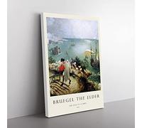 Big Box Art The Fall of Icarus Pieter Bruegel The Elder Canvas Wall Art Print Ready to Hang Picture, 76 x 50 cm (30 x 20 Inch), Exhibition
