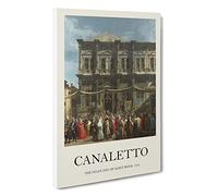 Big Box Art The Feast Day of St Roch Giovanni Canaletto Canvas Wall Art Framed Picture Print, 30 x 20 Inch (76 x 50 cm), Exhibition