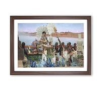 Big Box Art The Finding of Moses, by Lawrence Alma-Tadema Framed Wall Art Picture Print Ready to Hang, Walnut A2 (62 x 45 cm)
