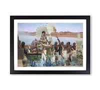 Big Box Art The Finding of Moses, by Lawrence Alma-Tadema Framed Wall Art Picture Print Ready to Hang, Black A2 (62 x 45 cm)