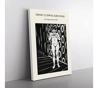 Big Box Art The Finger Game Ernst Ludwig Kirchner Canvas Wall Art Print Ready to Hang Picture, 76 x 50 cm (30 x 20 Inch), Exhibition