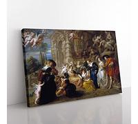 Big Box Art The Garden of Love by Peter Paul Rubens Canvas Wall Art Print Ready to Hang Picture, 76 x 50 cm (30 x 20 Inch), Brown, Green, Black