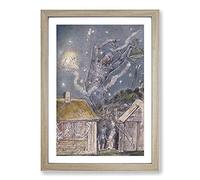 Big Box Art The Goblin by William Blake Framed Wall Art Picture Print Ready to Hang, Oak A2 (62 x 45 cm)