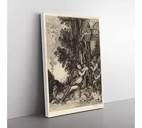 Big Box Art The Goddess Discord by Gustave Moreau Canvas Wall Art Print Ready to Hang Picture, 76 x 50 cm (30 x 20 Inch), Brown, Beige, Green