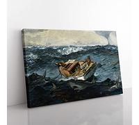 Big Box Art The Gulf Stream by Winslow Homer Canvas Wall Art Print Ready to Hang Picture, 76 x 50 cm (30 x 20 Inch), Black, Grey, Black