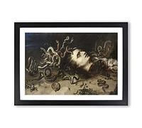 Big Box Art The Head of Medusa by Peter Paul Rubens Framed Wall Art Picture Print Ready to Hang, Black A2 (62 x 45 cm)