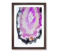 Big Box Art The Heartbeat Stops in Abstract Framed Wall Art Picture Print Ready to Hang, Walnut A2 (62 x 45 cm)