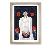 Big Box Art The Lost Felice by Marsden Hartley Framed Wall Art Picture Print Ready to Hang, Oak A2 (62 x 45 cm)