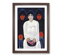 Big Box Art The Lost Felice by Marsden Hartley Framed Wall Art Picture Print Ready to Hang, Walnut A2 (62 x 45 cm)