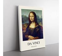 Big Box Art The Mona Lisa Leonardo Da Vinci Canvas Wall Art Print Ready to Hang Picture, 76 x 50 cm (30 x 20 Inch), Exhibition
