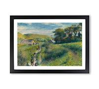 Big Box Art The Mussel Harvest by Pierre-Auguste Renoir Framed Wall Art Picture Print Ready to Hang, Black A2 (62 x 45 cm)