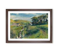Big Box Art The Mussel Harvest by Pierre-Auguste Renoir Framed Wall Art Picture Print Ready to Hang, Walnut A2 (62 x 45 cm)