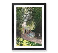 Big Box Art The PARC Monceau Vol.1 by Claude Monet Framed Wall Art Picture Print Ready to Hang, Black A2 (62 x 45 cm)