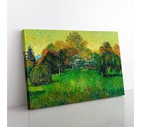 Big Box Art The Poets Garden by Vincent Van Gogh Canvas Wall Art Print Ready to Hang Picture, 76 x 50 cm (30 x 20 Inch), Green, Green, Green