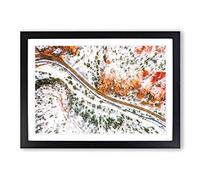 Big Box Art The Road to Nowhere Painting Framed Wall Art Picture Print Ready to Hang, Black A2 (62 x 45 cm)