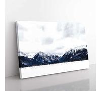 Big Box Art The Rocky Mountains in Colorado Painting Canvas Wall Art Print Ready to Hang Picture, 76 x 50 cm (30 x 20 Inch), White, Blue, Blue, Grey, Blue