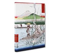 Big Box Art The Sagami River by Utagawa Hiroshige Painting Canvas Wall Art Framed Picture Print, 30 x 20 Inch (76 x 50 cm), White, Grey, Green, Blue, Red