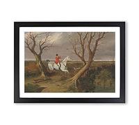 Big Box Art The Suffolk Hunt Vol.3 by John Frederick Herring Framed Wall Art Picture Print Ready to Hang, Black A2 (62 x 45 cm)