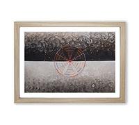 Big Box Art The Swan No.10 by Hilma Af Klint Framed Wall Art Picture Print Ready to Hang, Oak A2 (62 x 45 cm)