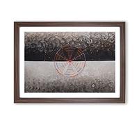 Big Box Art The Swan No.10 by Hilma Af Klint Framed Wall Art Picture Print Ready to Hang, Walnut A2 (62 x 45 cm)