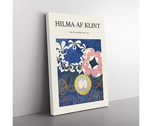Big Box Art The Ten Largest No.1 Hilma Af Klint Canvas Wall Art Print Ready to Hang Picture, 76 x 50 cm (30 x 20 Inch), Exhibition
