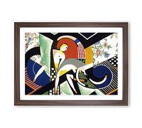 Big Box Art The Thundershower by Henry Lyman Sayen Framed Wall Art Picture Print Ready to Hang, Walnut A2 (62 x 45 cm)