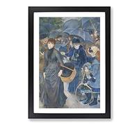 Big Box Art The Umbrellas by Pierre-Auguste Renoir Framed Wall Art Picture Print Ready to Hang, Black A2 (62 x 45 cm)