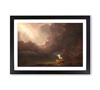 Big Box Art The Voyage of Life Old Age by Thomas Cole Framed Wall Art Picture Print Ready to Hang, Black A2 (62 x 45 cm)