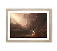 Big Box Art The Voyage of Life Old Age by Thomas Cole Framed Wall Art Picture Print Ready to Hang, Oak A2 (62 x 45 cm)