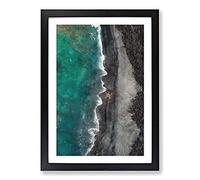 Big Box Art The Wonders of Hawaii Painting Framed Wall Art Picture Print Ready to Hang, Black A2 (62 x 45 cm)