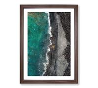 Big Box Art The Wonders of Hawaii Painting Framed Wall Art Picture Print Ready to Hang, Walnut A2 (62 x 45 cm)