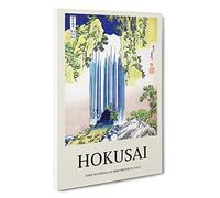 Big Box Art The Yoro Waterfall in Mino Province Katsushika Hokusai Canvas Wall Art Framed Picture Print, 30 x 20 Inch (76 x 50 cm), Exhibition