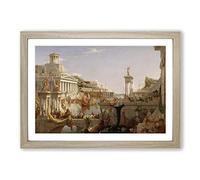 Big Box Art Thomas Cole Course of Empire Framed Wall Art Picture Print Ready to Hang, Oak A2 (62 x 45 cm)