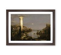 Big Box Art Thomas Cole Desolation Framed Wall Art Picture Print Ready to Hang, Walnut A2 (62 x 45 cm)