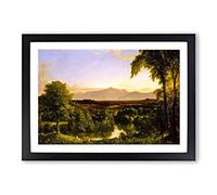 Big Box Art Thomas Cole Early Autumn View of Catskill Framed Wall Art Picture Print Ready to Hang, Black A2 (62 x 45 cm)