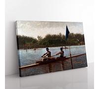 Big Box Art Thomas Eakins The Biglin Brothers Turning The Stake Canvas Wall Art Print Ready to Hang Picture, 76 x 50 cm (30 x 20 Inch), Multi-Coloured