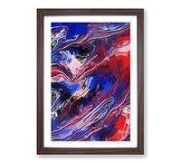 Big Box Art To Hold Me in Abstract Framed Wall Art Picture Print Ready to Hang, Walnut A2 (62 x 45 cm)