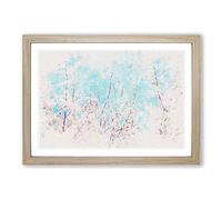 Big Box Art Top of The Blossom Tree Watercolour Framed Wall Art Picture Print Ready to Hang, Oak A2 (62 x 45 cm)