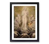 Big Box Art Transfiguration by William Blake Framed Wall Art Picture Print Ready to Hang, Black A2 (62 x 45 cm)