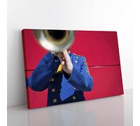Big Box Art Trumpet Player Band Canvas Wall Art Print Ready to Hang Picture, 76 x 50 cm (30 x 20 Inch), Multi-Coloured